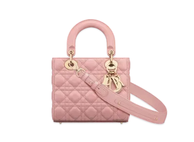 Dior Small Lady Dior My ABCDior Bag Cannage Lambskin "Antique Pink"