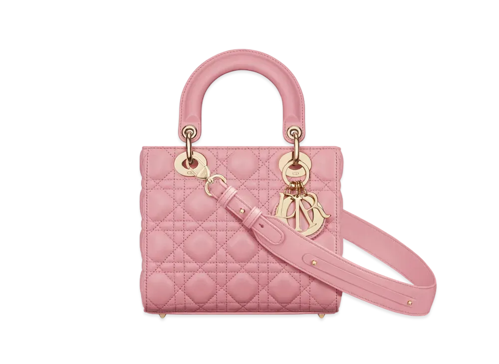 Dior Small Lady Dior My ABCDior Bag Cannage Lambskin "Merokoton Pink"