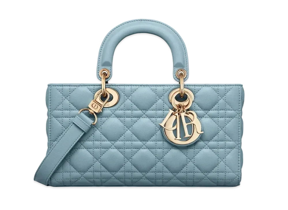 Dior Medium Lady D-Joy Bag Cannage Lambskin "Horizon Blue"
