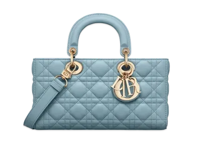 Dior Medium Lady D-Joy Bag Cannage Lambskin "Horizon Blue"