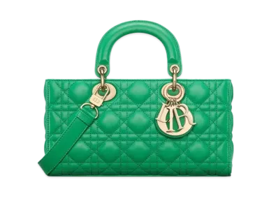 Dior Medium Lady D-Joy Bag Cannage Lambskin "Emerald Green"