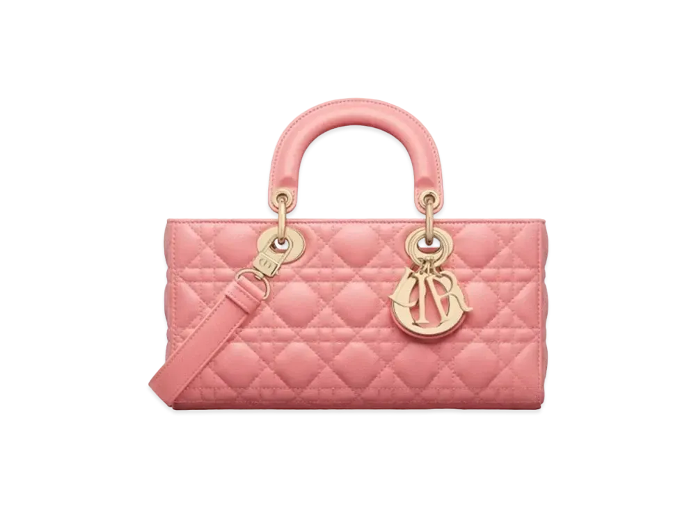 Dior Medium Lady D Joy Bag Cannage Lambskin "Light Pink"