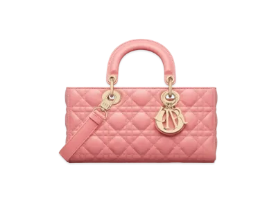 Dior Medium Lady D Joy Bag Cannage Lambskin "Light Pink"