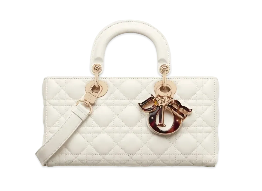 Dior Medium Lady D-Joy Bag Cannage Lambskin "Latte"