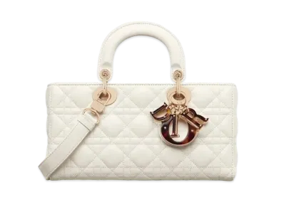 Dior Medium Lady D-Joy Bag Cannage Lambskin "Latte"