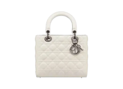 Dior Medium Lady Bag Cannage Lambskin "Latte"