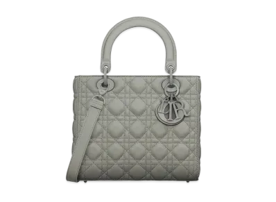 Dior Medium Lady Bag Ultramatte "Stone Gray"