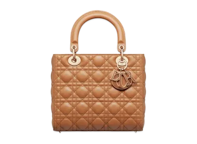 Dior Medium Lady Bag Cannage Lambskin "Amber"