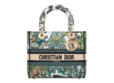 Dior Medium Lady D Lite Bag Etoile De Voyage Embroidery "Multicolor"