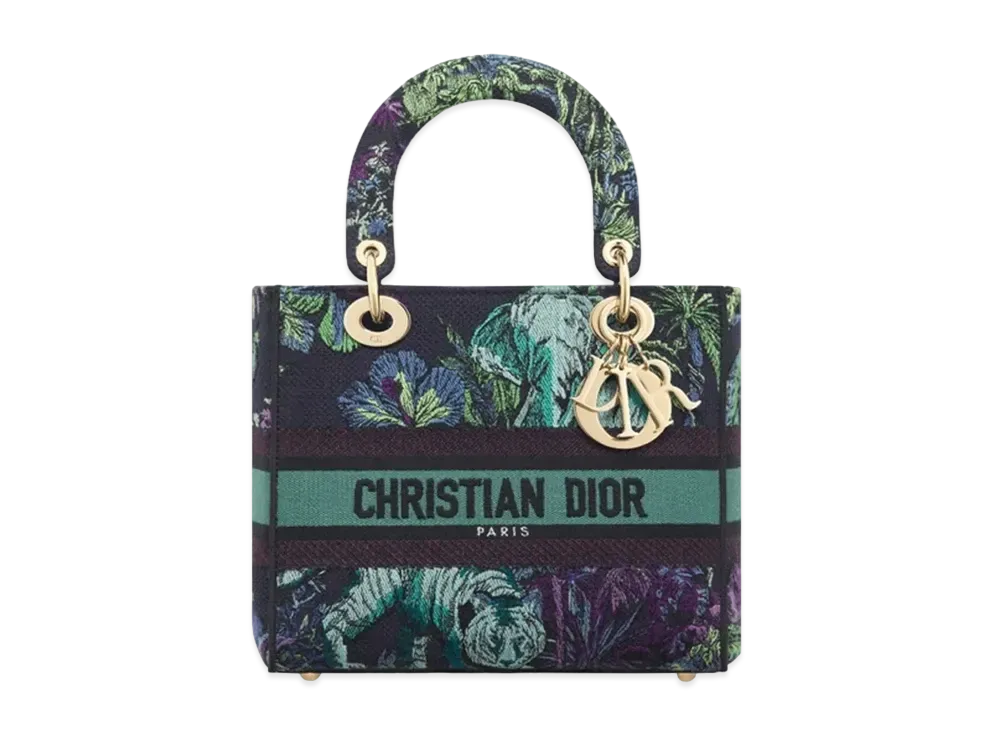 Dior Medium Lady D Lite Bag Toile De Jouy Voyage Embroidery "Multicolor"