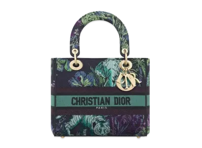Dior Medium Lady D Lite Bag Toile De Jouy Voyage Embroidery "Multicolor"