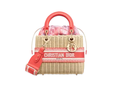 Dior Dioriviera Medium Lady Dior Bag "Coral"
