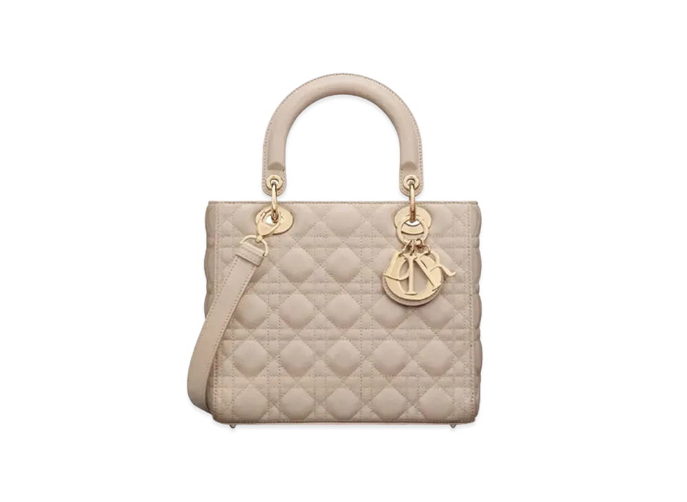 Dior Medium Lady Bag "Powder Beige"
