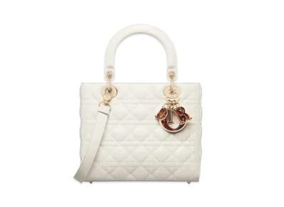Dior Medium Lady Bag Cannage Lambskin "Latte"