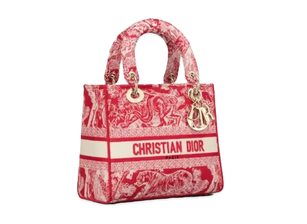Dior Medium Lady D-Lite Bag "Red"