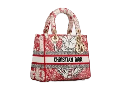 Dior Medium Lady D-Lite Bag "Red"