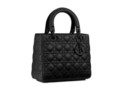 Dior Medium Ultramatte Lady Dior Bag "Black"