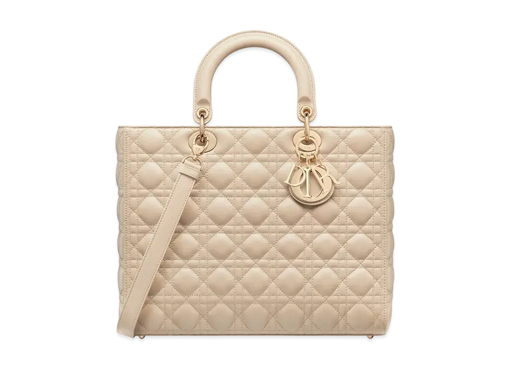 Dior Large Lady Bag "Powder Beige"