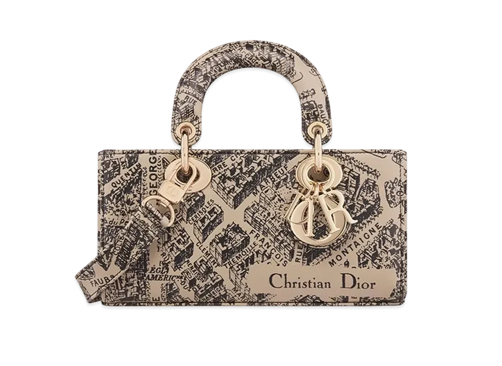 Dior Small Lady D-Joy Bag "Beige/Black"