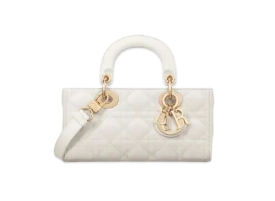 Dior Small Lady D Joy Bag Cannage Lambskin "Latte"