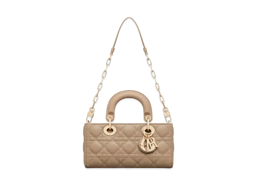 Dior Small Lady D-Joy Bag Cannage Lambskin "Hazelnut"