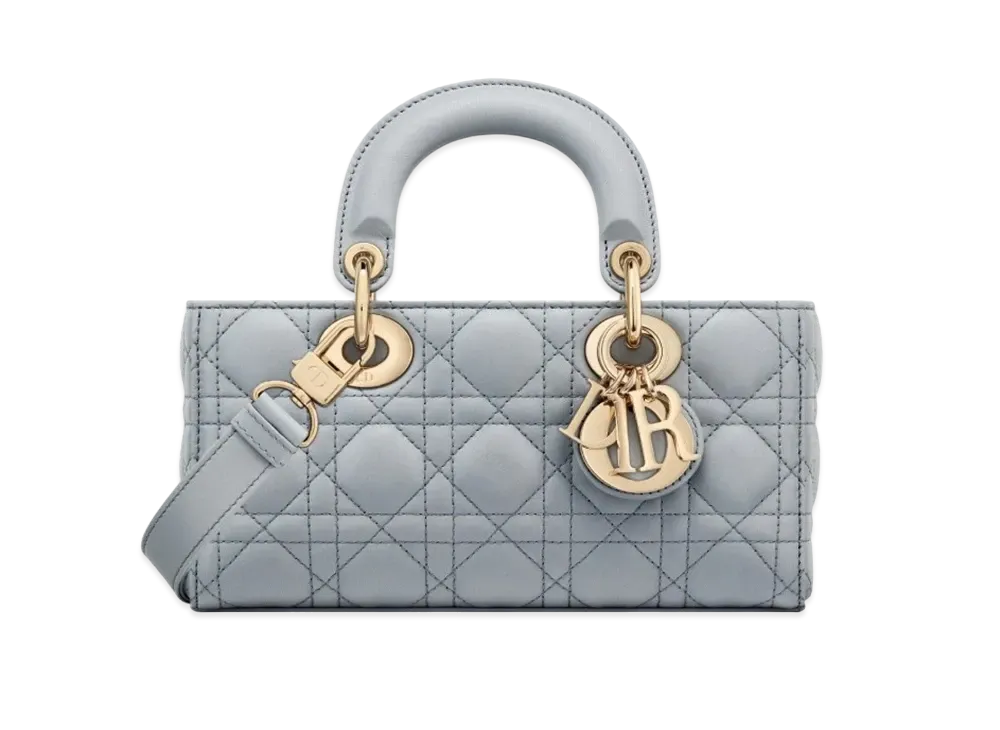 Dior Small Lady D-Joy Bag Cannage Lambskin "Ethereal Grey"