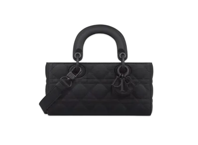 Dior Small Lady D Joy Bag Cannage Calfskin Ultramatte "Black"