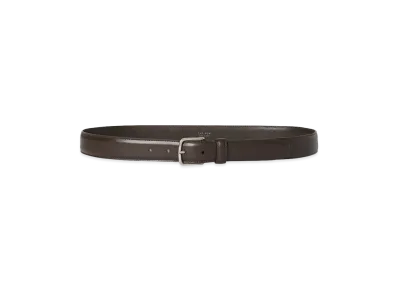 The Row Classic Leather Belt "Dark Brown"