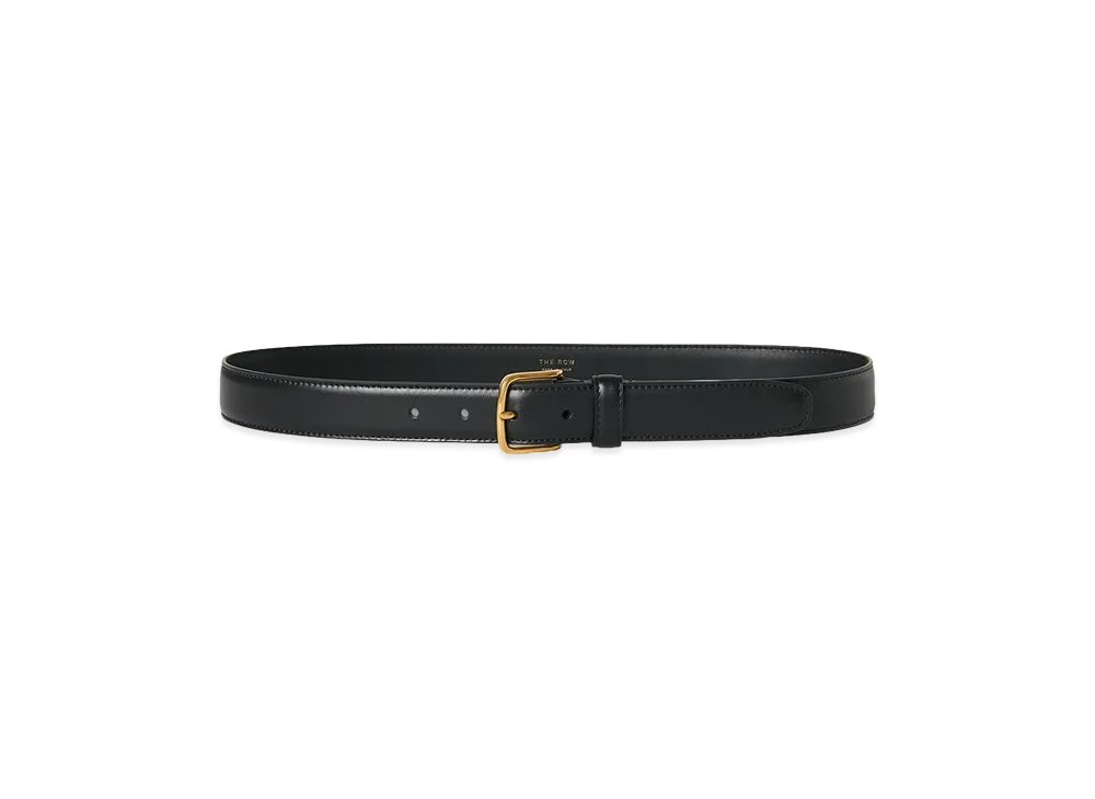 The Row Classic Leather Belt "Black"