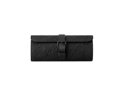 Louis Vuitton Etui 3 Montres Taurillon "Noir"