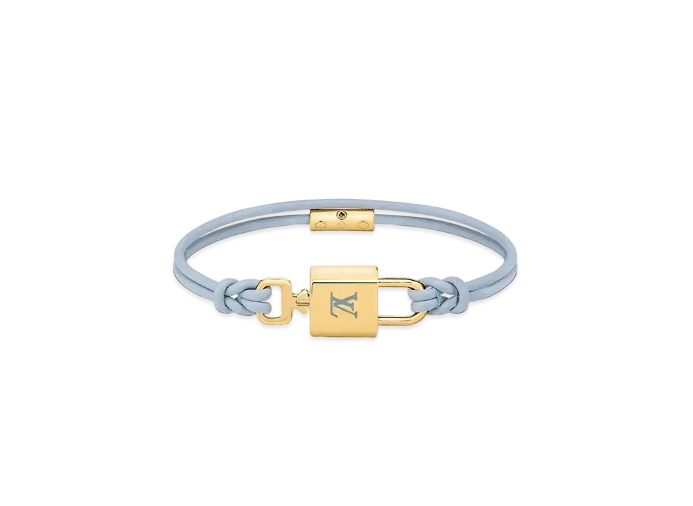 Louis Vuitton LV Padlock Bracelet "White Blue"