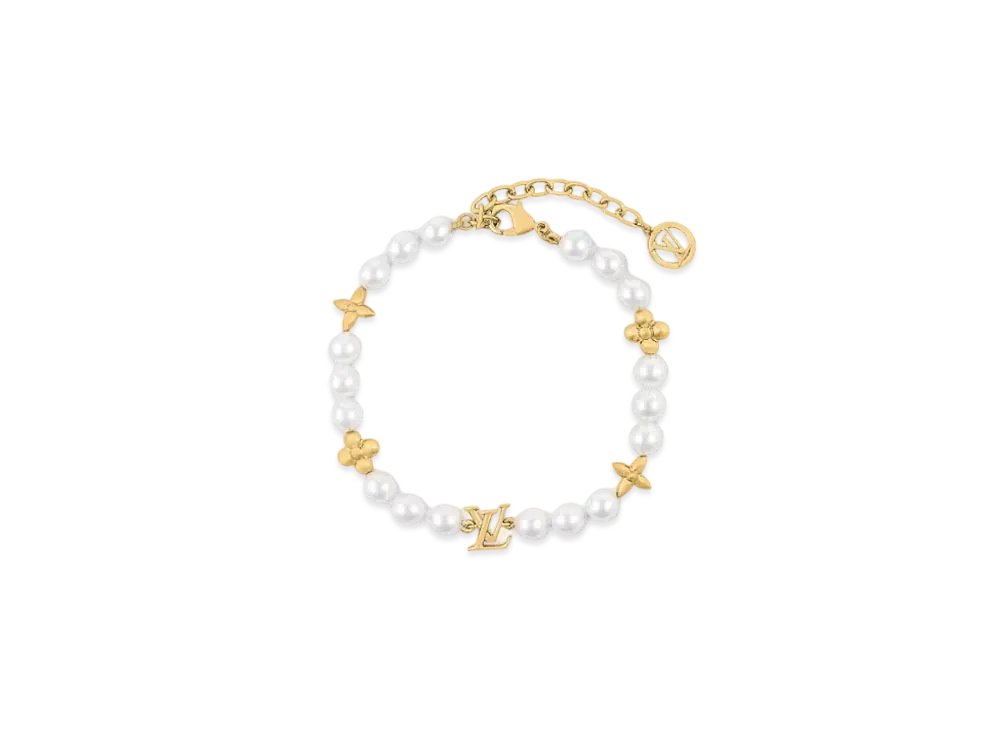 Louis Vuitton My LV Pearl Bracelet Monogram Flower "Navy Blue"