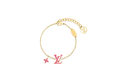Louis Vuitton LV Iconic Enamel Bracelet Monogram Flower "Fuchsia"