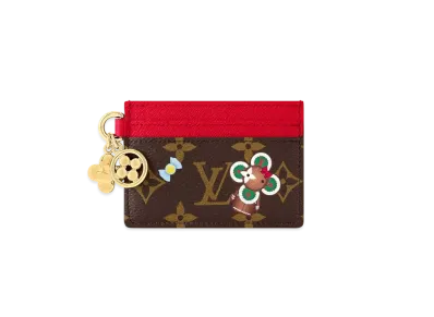 Louis Vuitton LV Charms Card Holder Monogram "Candy Red"
