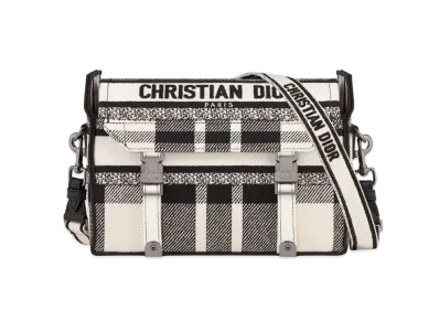 Dior Small Diorcamp Bag Check "Black/White"