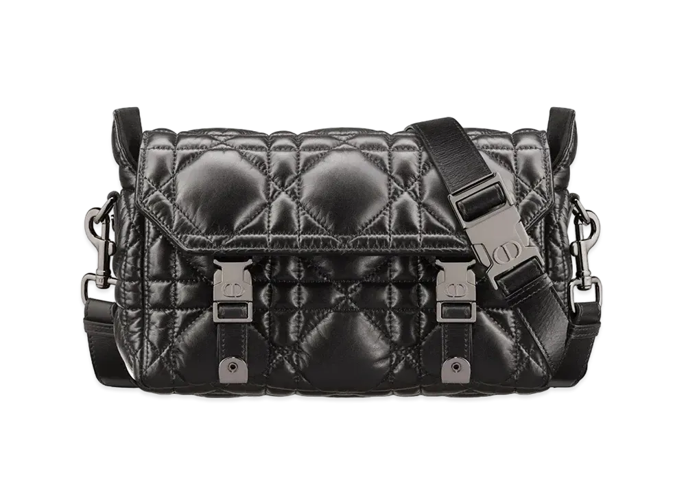 Dior Small Diorcamp Bag Macro Cannage Calfskin "Black"