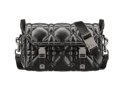 Dior Small Diorcamp Bag Macro Cannage Calfskin "Black"