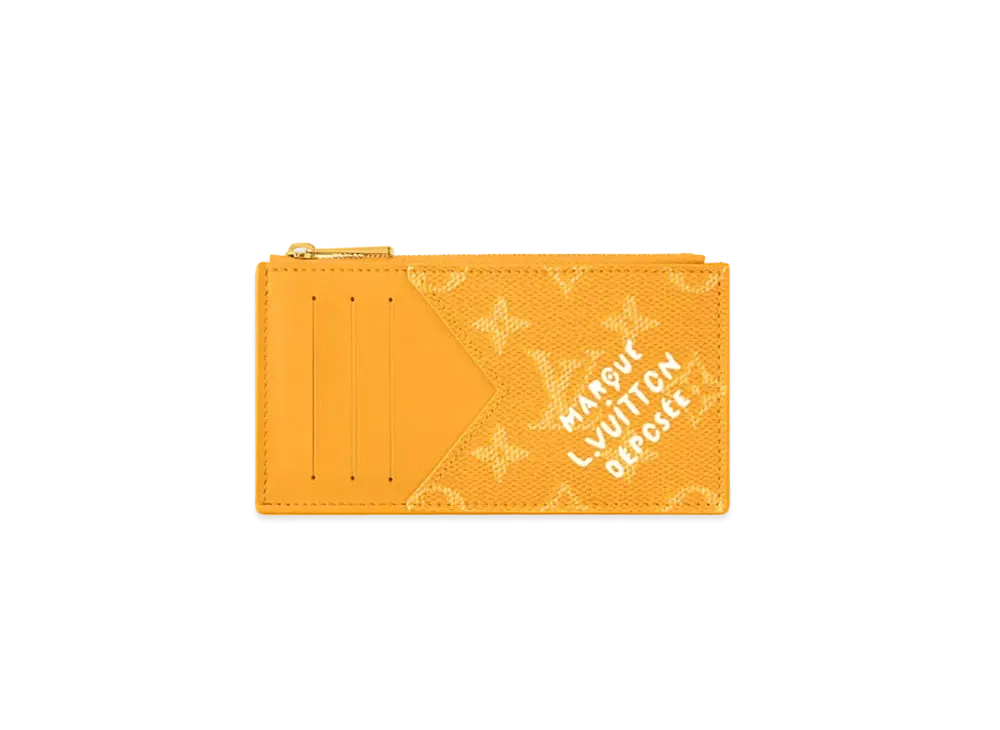 Louis Vuitton Coin Card Holder Monogram Heritage "Jaune"