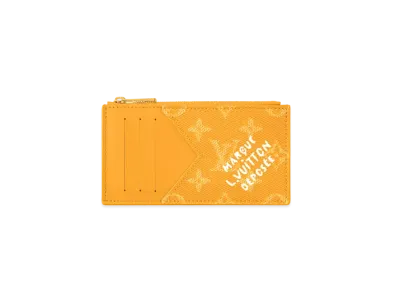 Louis Vuitton Coin Card Holder Monogram Heritage "Jaune"