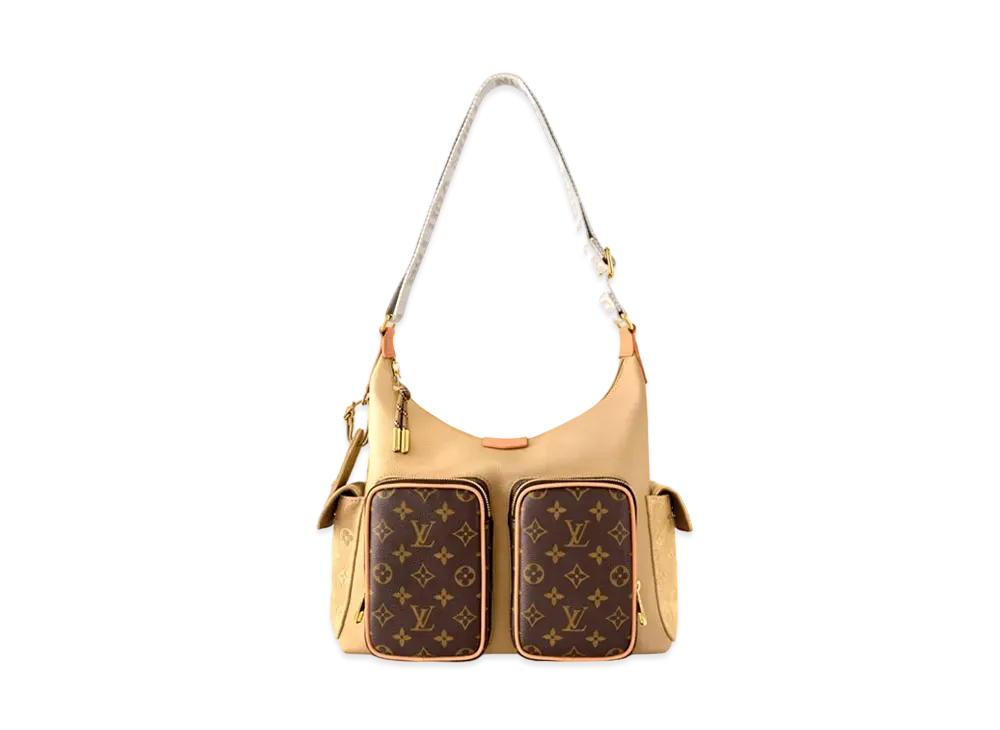 [SALE]ヴィトン Vuitton ホーボー・カーゴ ベージュ ホーボーカーゴ モノグラム ショルダーバッグ PVC レザー