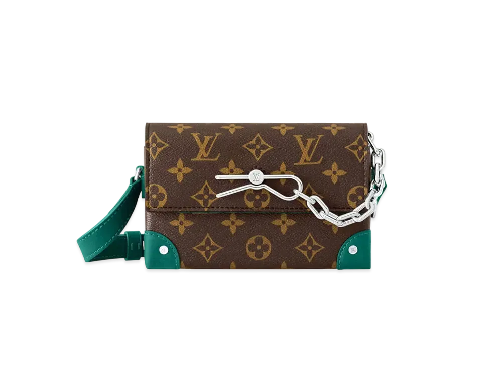Louis Vuitton Steamer Wearable Wallet Monogram Macassar "Borneo Green"