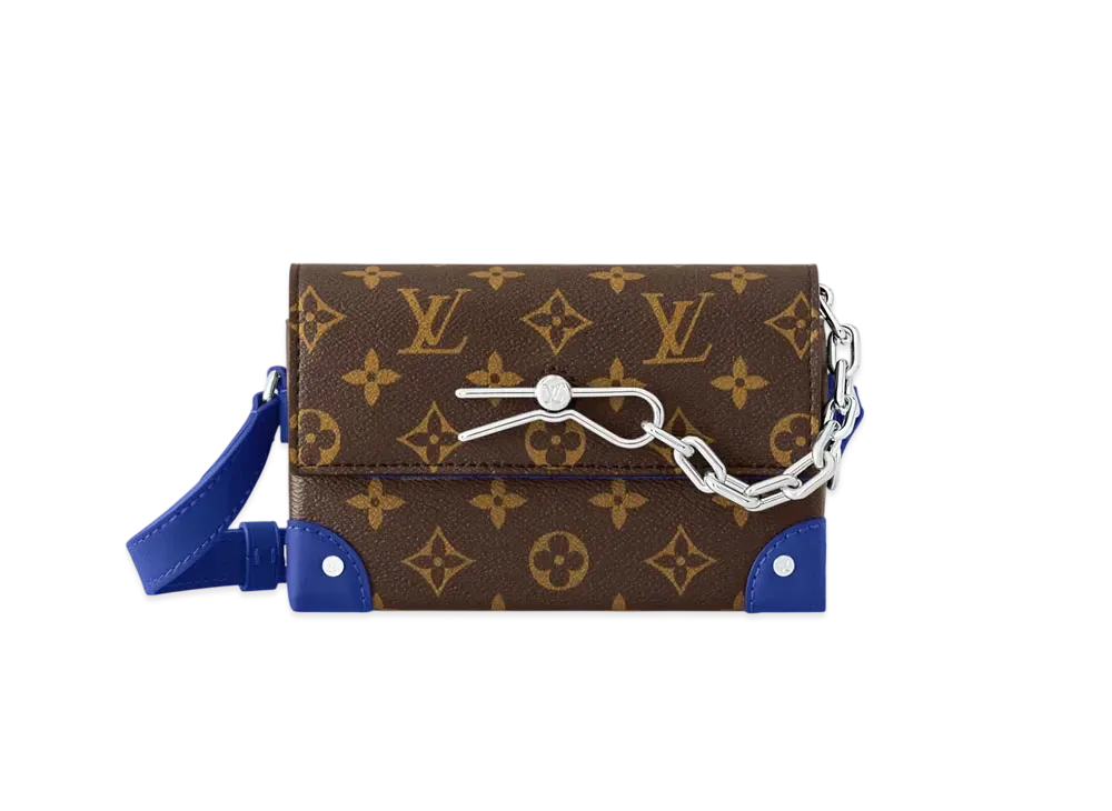 Louis Vuitton Steamer Wearable Wallet Monogram Macassar "Indigo Blue"
