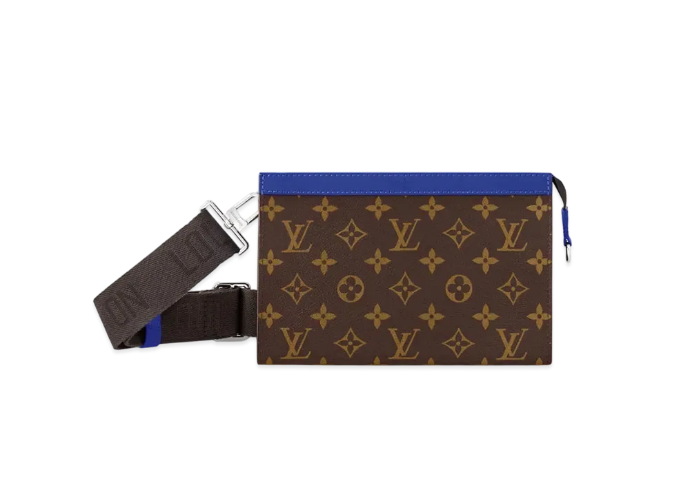 Louis Vuitton Gaston Wearable Wallet Monogram Macassar "Indigo Blue"