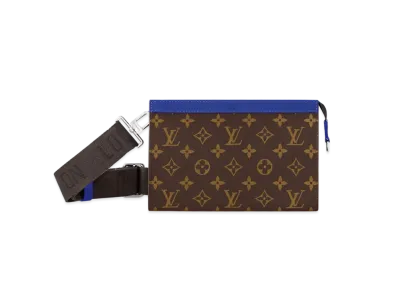 Louis Vuitton Gaston Wearable Wallet Monogram Macassar "Indigo Blue"