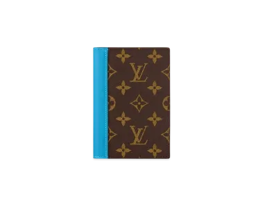 Louis Vuitton Passport Cover Monogram Macassar "Gaston Blue"