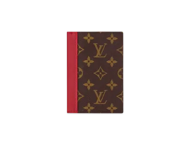 Louis Vuitton Passport Cover Monogram Macassar "Sari Red"