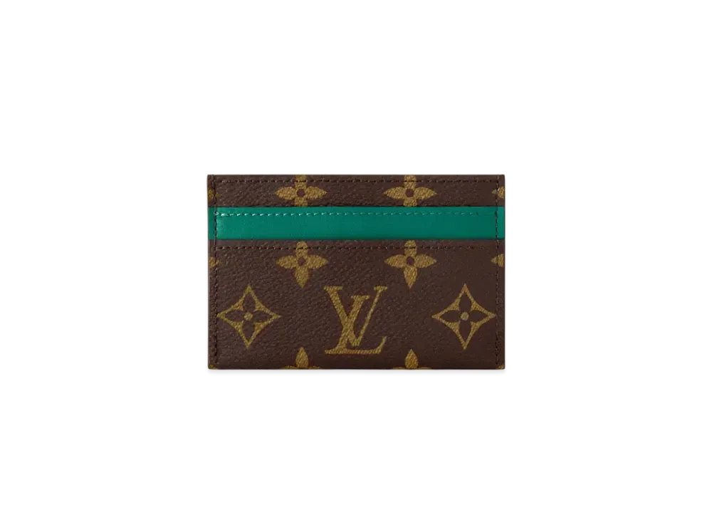 Louis Vuitton Double Card Holder Monogram Macassar "Borneo Green"