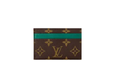 Louis Vuitton Double Card Holder Monogram Macassar "Borneo Green"