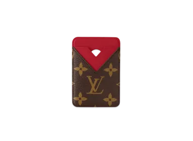 Louis Vuitton Porte-Cartes Magnet Monogram Macassar "Sari Red"