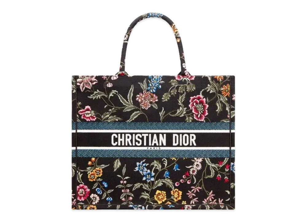 Dior Large Dior Book Tote Dior Petites Fleurs Embroidery "Multicolor"